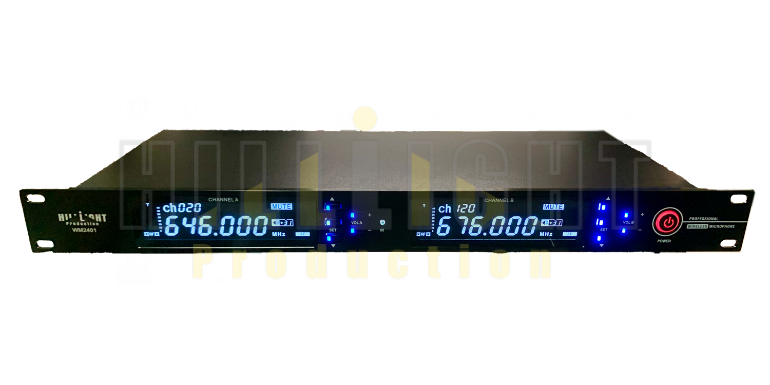 HillLight WM2401 無線咪 雙咪 Dual-Channel Wireless Microphone 雙通道無線系統 手持式 頭戴式 領夾式 - Image 2